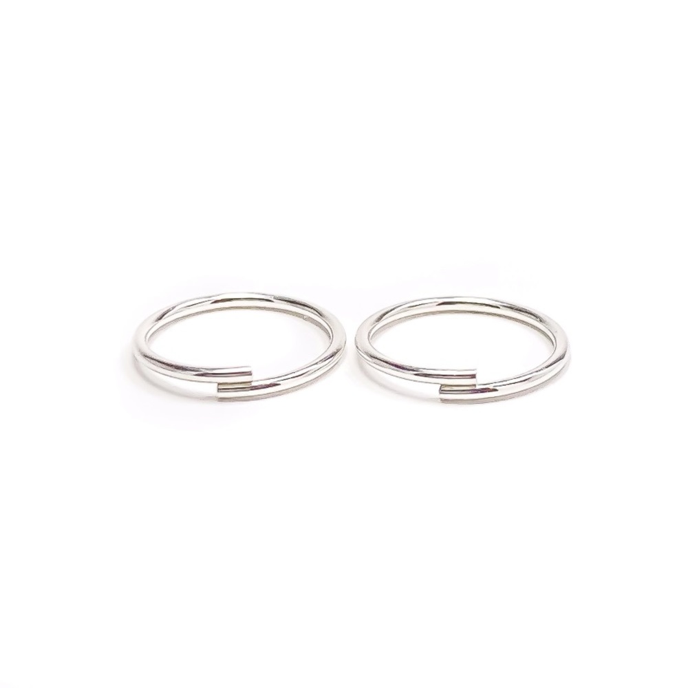 10mm- Sterling silver mini hoops. Endless everyday huggie hoops. Handmade